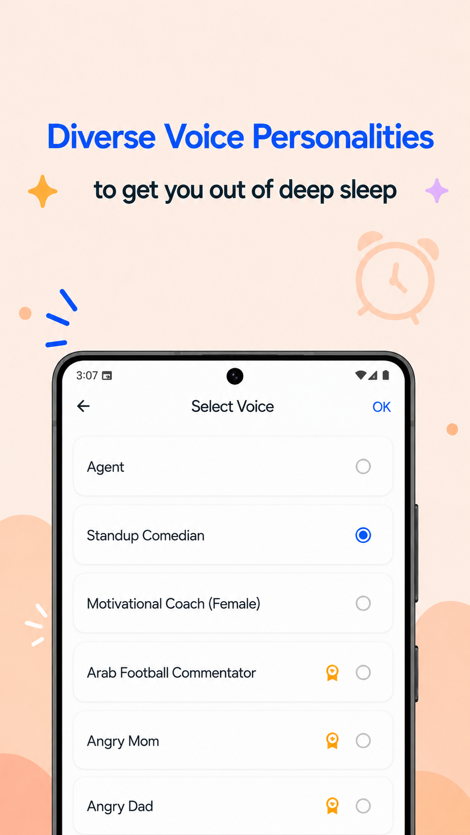 Voices feature screenshot